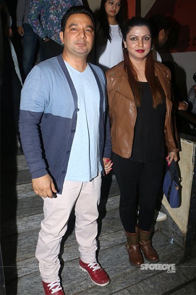 ahmed khan and wife at kaabil special screening