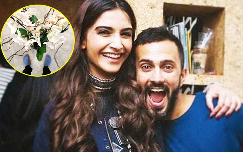 WOW! Sonam Kapoor Announces Her Love For Anand Ahuja With Flowers