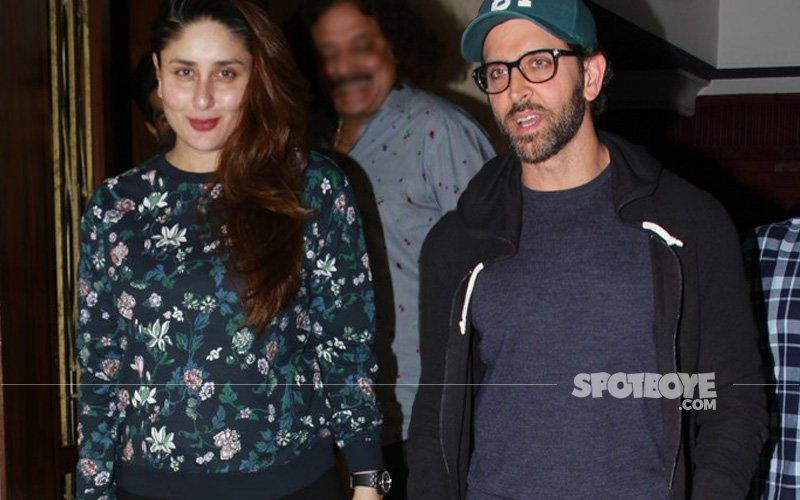 Kareena Lets Her Hair Down, Hrithik Smiles From Ear To Ear!