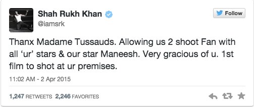 shah rukh khan tweet
