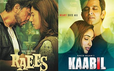 raees and kaabil posters