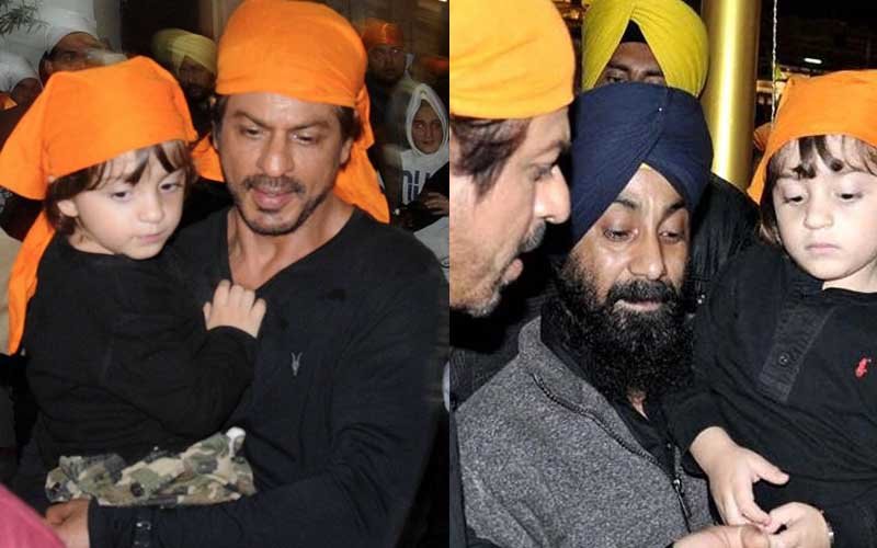Shah Rukh Khan And AbRam Visit The Golden Temple