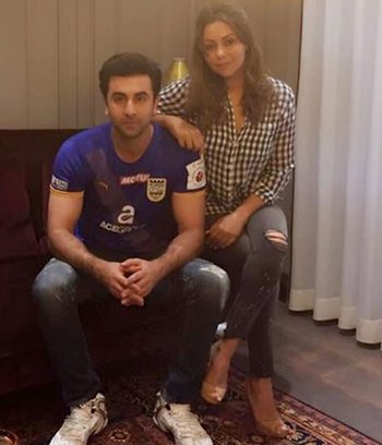 gauri khan with ranbir kapoor