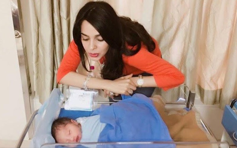 CAPTURED: Mallika Sherawat’s Candid Moment With Her Newborn Nephew