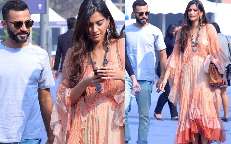 CLICKED: Sonam Kapoor Visits An Exhibition With Beau Anand Ahuja