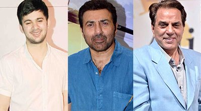 deol men karan deol sunny deol and dharmendra