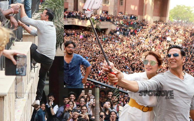 WATCH: Khiladi Akshay Kumar Balances On A Ledge While 5,000 Fans Cheer Him On