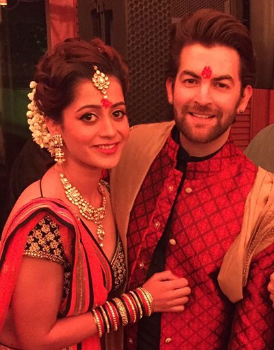 neil nitin mukesh with his wife
