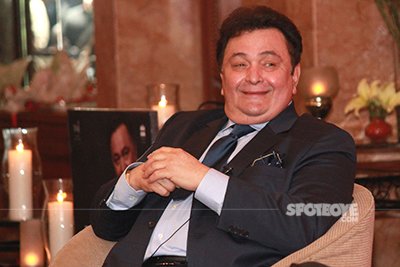 rishi kapoor at his book launch in delhi