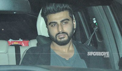 arjun kapoor snapped at karan johars valentines party