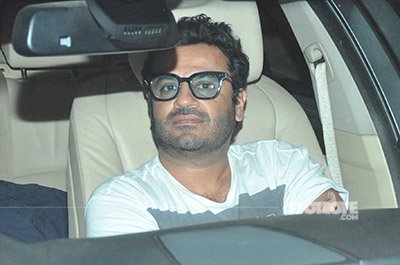 vikas bahl snapped at karan johars valentines party