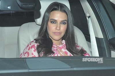 neha dupia snapped at karan johars valentines party