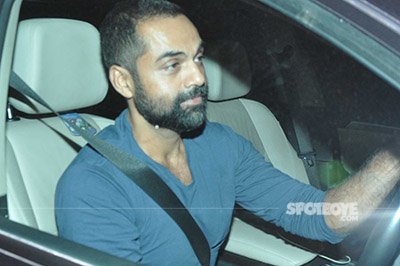 abhay deol snapped at karan johars valentines party