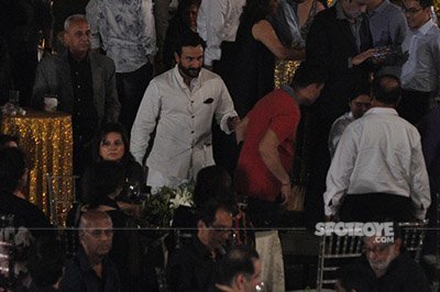 saif ali khan celebrates randhir kapoors 70th birthday