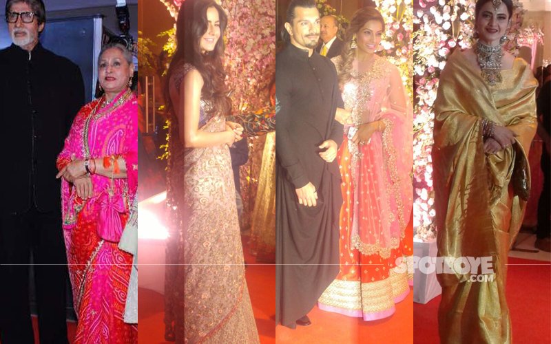 Amitabh-Jaya, Katrina, Bipasha-Karan, Rekha Grace Neil-Rukmini's Wedding Reception