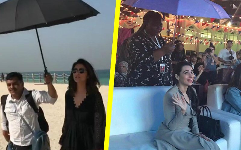 After Parineeti, Karisma Kapoor Gets Trolled For Not Holding Her Own Umbrella