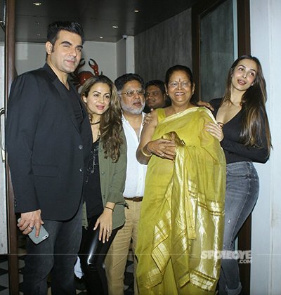 malaika arora khan arbaaz khan and amrita arora with her parents