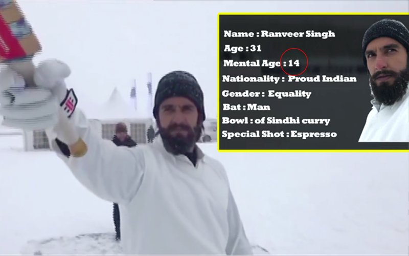 Ranveer Singh Says His Mental Age Is JUST 14!