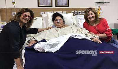 pinky roshan meets eman ahmed worlds heaviest woman at saifee hospital