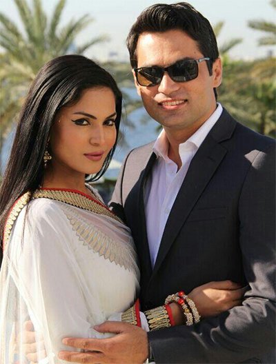 veena malik with husband asad bashir khan khattak