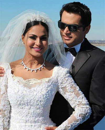 veena malik with husband asad bashir khan khattak wedding pics
