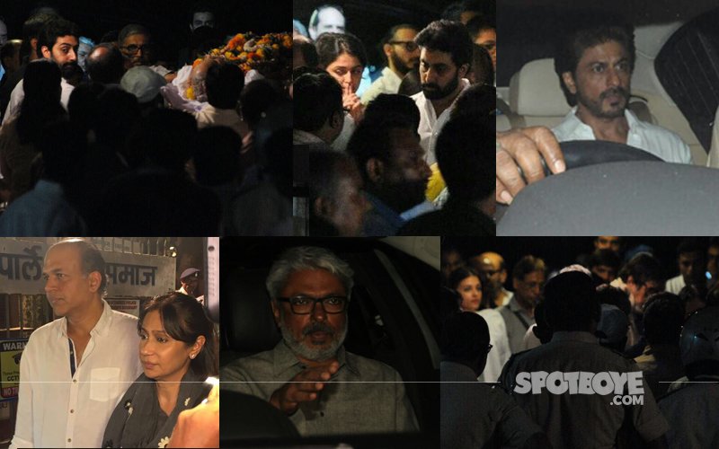 Shah Rukh Khan, Sanjay Leela Bhansali, Ashutosh Gowariker Attend Aishwarya Rai’s Father's Funeral