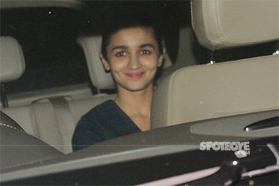 alia bhatt spotted at phillauri screening