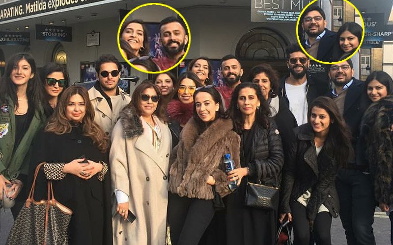 Sonam & Rhea Kapoor Celebrate Mother’s Birthday With Beaus- Anand Ahuja & Karan Boolani