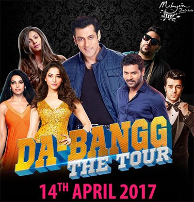 salman khan dabangg tour poster