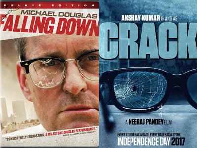 falling down and cracked poster