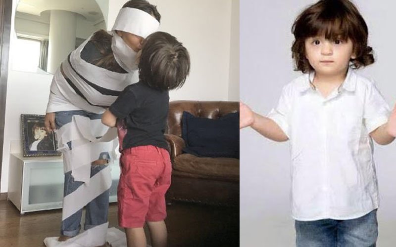 CUTENESS ALERT: AbRam Wraps MUMMY Gauri Khan In Toilet Paper