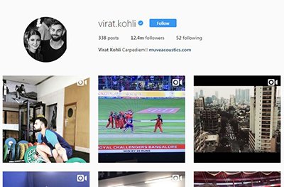 virat kohli instagram profile