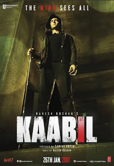 kaabil poster featuring hrithik roshan