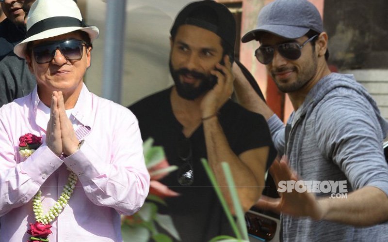 Jackie Chan, Shahid Kapoor, Sidharth Malhotra Snapped In The City