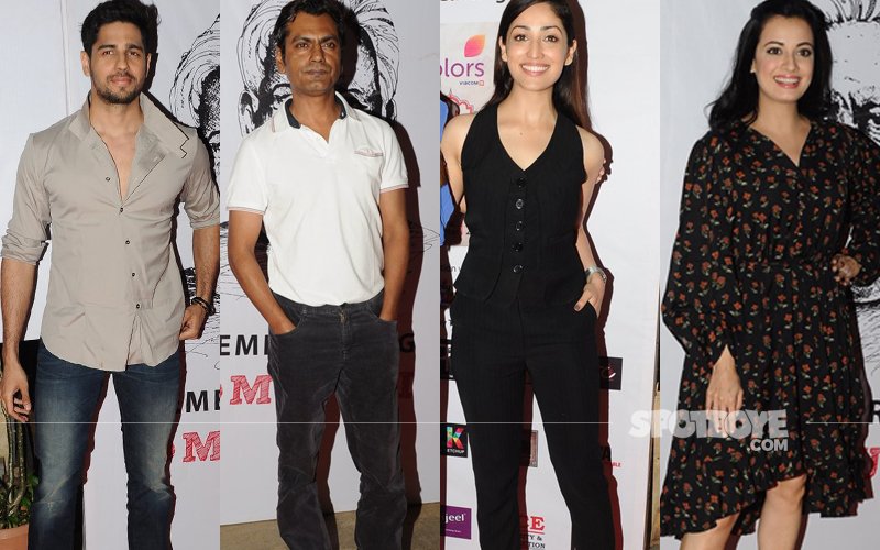 Sidharth Malhotra, Nawazuddin Siddiqui, Yami Gautam, Dia Mirza At A Theatre Festival Launch