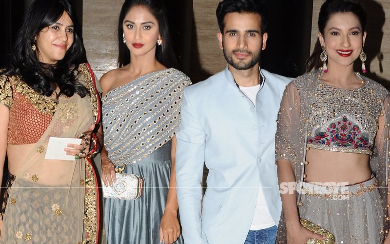 Ekta Kapoor, Krystle D’Souza, Karan Tacker, Gauahar Khan Attend Mandana–Gaurav's Wedding Reception