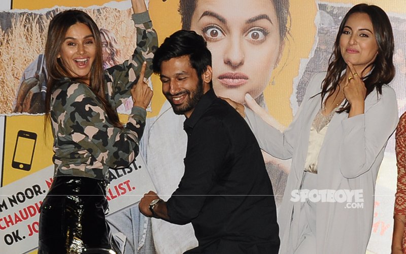 Sonakshi Kanan And Shibani Have Fun At Noor Trailer Launch