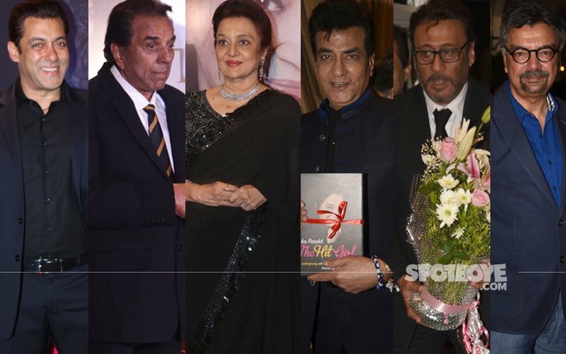 Salman Khan, Dharmendra, Jeetendra, Jackie Shroff, Khalid Mohamed At The Launch Of Asha Parekh's Biography