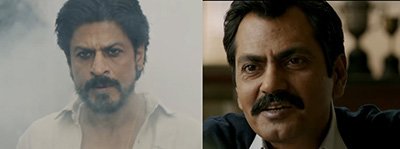 srk and nawazuddin in raees