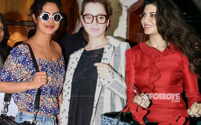 SPOTTED: Priyanka Chopra Goes Sans Make-Up...Jacqueline-Kangana Enjoy A Freaky Evening!