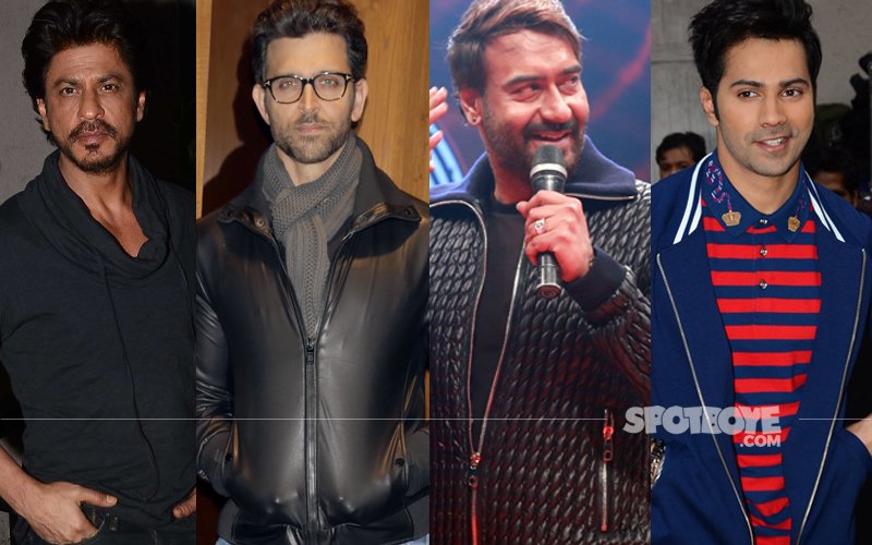 SPOTTED: This Is What Shah Rukh, Hrithik, Ajay & Varun Did Last Night