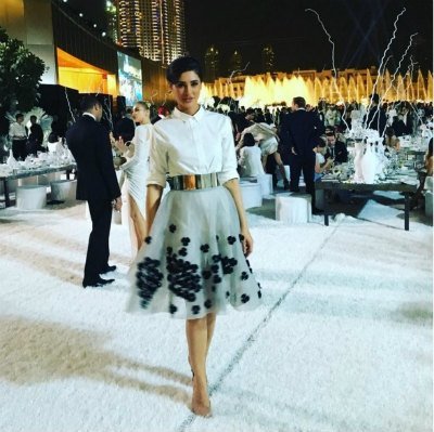 nargis fakhri at a charity dinner event in dubai