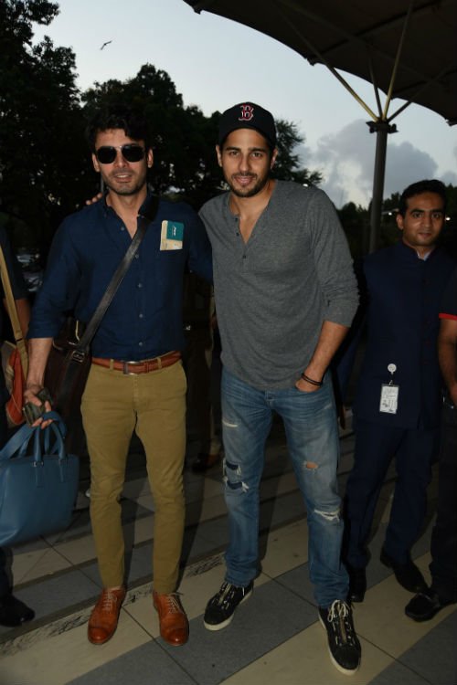 fawad and sidharth leaves for kapoor and sons shoot