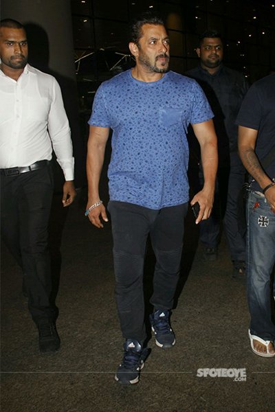 salman khan at the airport spotted