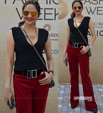 madhoo shah at the lakme fashion week 2017 day 2