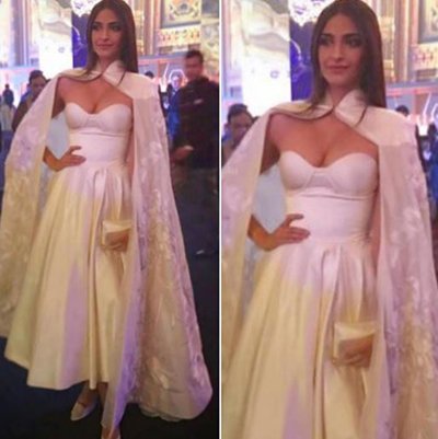 sonam kapoor in her white cape