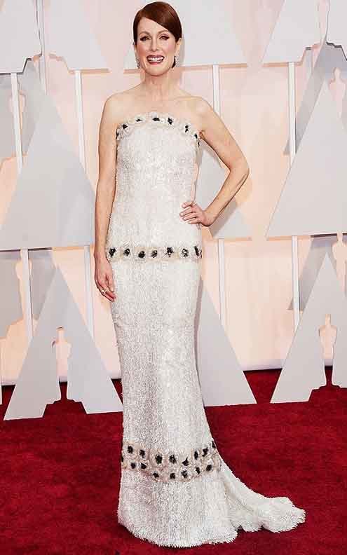 best actress oscar winner julianne moore in chanel custom look