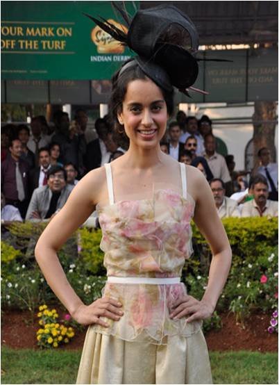 kangana ranaut went to the derby in a subtle dolce gabbana look