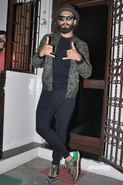 ranveer singh spotted wearing latest fashion