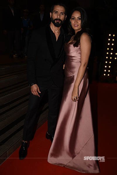 shahid kapoor and mira rajput look stylish at the hello hall of fame awards 2017